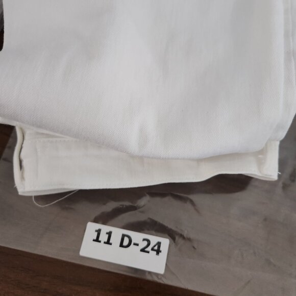 Frame Jeans Womens Size 28 White Denim Le Garcon Tapered Leg Crop 27" - Picture 14 of 14